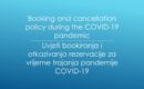 Uvjeti bookiranja i otkazivanja rezervacije za vrijeme trajanja pandemije COVID-19